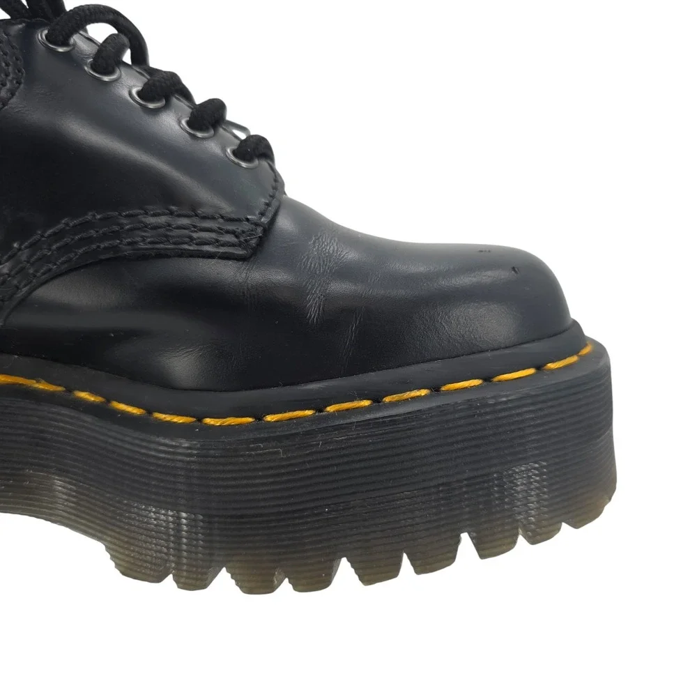 Free People M5/W6 Black Dr. Martens 8053‎ Quad Oxford Platform Loafers
